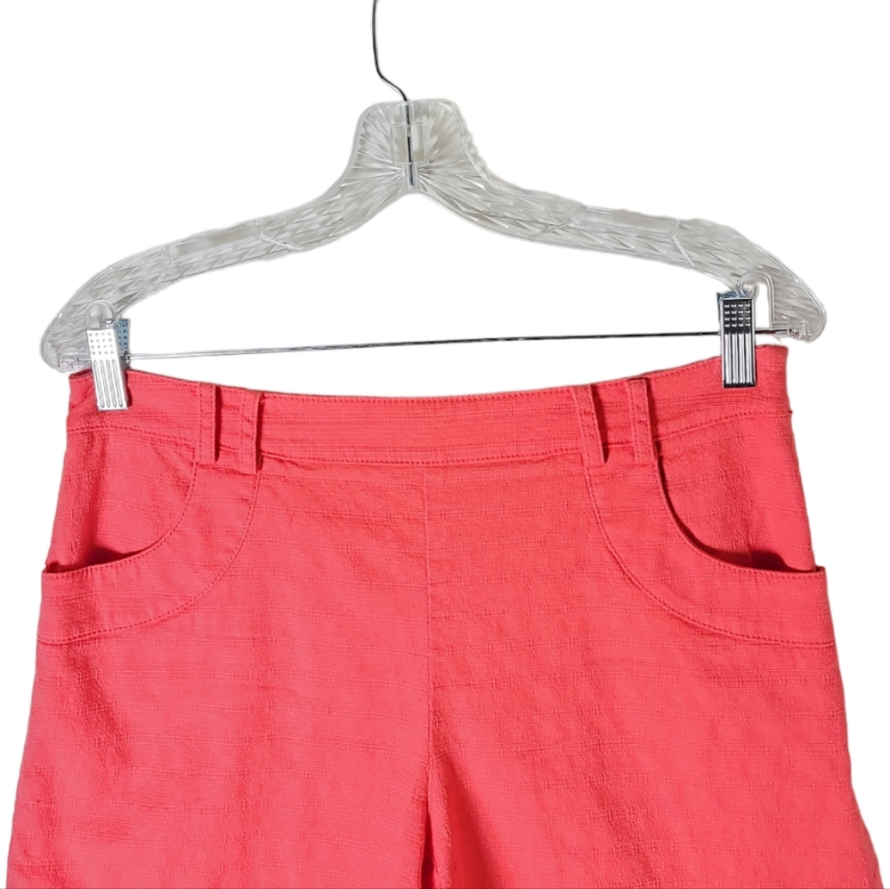 Elevense by Anthropologie mid rise orange shorts size 4 - Picture 4 of 9